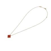 Pre-owned Yellow Gold necklaces Van Cleef & Arpels Pre-owned , Red , D...