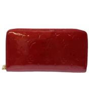 Pre-owned Leather wallets Louis Vuitton Vintage , Red , Dames