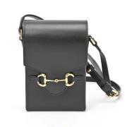 Pre-owned Leather gucci-bags Gucci Vintage , Black , Dames