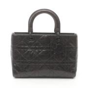 Pre-owned Leather dior-bags Dior Vintage , Black , Dames