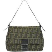 Pre-owned Canvas fendi-bags Fendi Vintage , Green , Dames