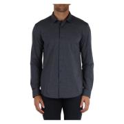 Slim Fit Stretch Stof Shirt Boss , Blue , Heren