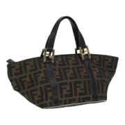 Pre-owned Canvas handbags Fendi Vintage , Brown , Dames