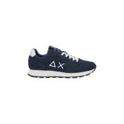 Marineblauwe Sneakers met Innovatief Design Sun68 , Blue , Heren