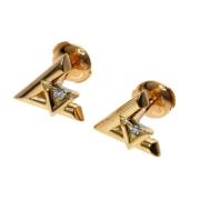 Pre-owned Yellow Gold earrings Louis Vuitton Vintage , Yellow , Dames