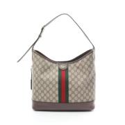 Pre-owned Leather gucci-bags Gucci Vintage , Beige , Dames