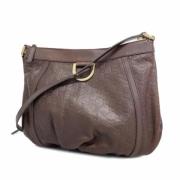 Pre-owned Leather gucci-bags Gucci Vintage , Brown , Dames