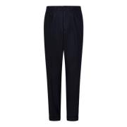 Blauwe Broek met Dubbele Voorkantplooi Boglioli , Blue , Heren