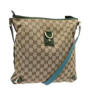 Pre-owned Canvas gucci-bags Gucci Vintage , Beige , Dames