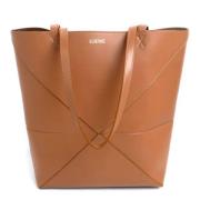 Pre-owned Leather handbags Loewe Pre-owned , Brown , Dames