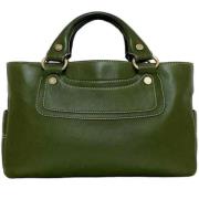 Pre-owned Leather celine-bags Celine Vintage , Green , Dames