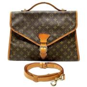 Pre-owned Fabric louis-vuitton-bags Louis Vuitton Vintage , Brown , Da...