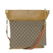 Pre-owned Canvas gucci-bags Gucci Vintage , Brown , Dames