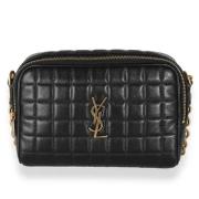 Pre-owned Leather shoulder-bags Yves Saint Laurent Vintage , Black , D...