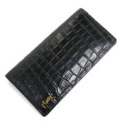 Pre-owned Leather wallets Yves Saint Laurent Vintage , Black , Heren