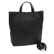 Pre-owned Leather handbags Loewe Pre-owned , Black , Dames