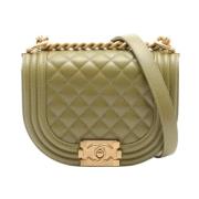 Pre-owned Canvas chanel-bags Chanel Vintage , Green , Dames