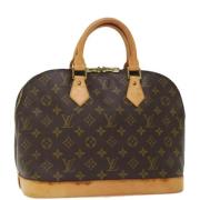 Pre-owned Canvas handbags Louis Vuitton Vintage , Brown , Dames