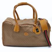 Pre-owned Coated canvas gucci-bags Gucci Vintage , Beige , Dames