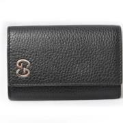 Pre-owned Leather key-holders Gucci Vintage , Black , Dames