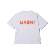 Casual Katoenen T-shirt Marni , White , Dames