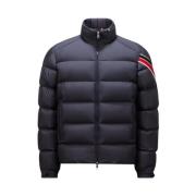 Blauwe Donsjas met Ritssluiting Moncler , Blue , Heren