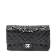 Pre-owned Leather shoulder-bags Chanel Vintage , Black , Dames