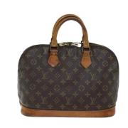 Pre-owned Canvas handbags Louis Vuitton Vintage , Brown , Dames