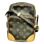 Pre-owned Fabric louis-vuitton-bags Louis Vuitton Vintage , Brown , Da...