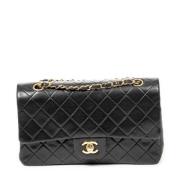 Pre-owned Leather shoulder-bags Chanel Vintage , Black , Dames