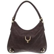 Pre-owned Leather gucci-bags Gucci Vintage , Brown , Dames