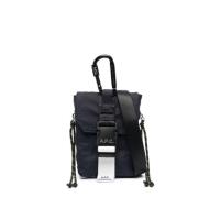 Blauwe Nylon Schoudertas met Klep A.p.c. , Blue , Heren