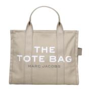 Beige Canvas Tote Tas Stijlvol Marc Jacobs , Beige , Dames