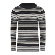 Gestreepte Jacquard Pullover Blouse Houtskool Skovhuus , Multicolor , ...