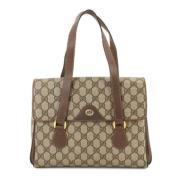 Pre-owned Leather gucci-bags Gucci Vintage , Beige , Dames