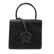 Pre-owned Leather handbags Loewe Pre-owned , Black , Dames