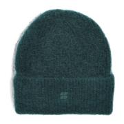 Groene Logo Beanie Muts By-Bar , Green , Dames