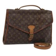 Pre-owned Canvas handbags Louis Vuitton Vintage , Brown , Dames