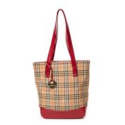 Pre-owned Canvas totes Burberry Vintage , Beige , Dames