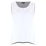 Minimalistische Ronde Hals Vest Top Kocca , White , Dames