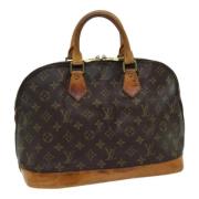 Pre-owned Canvas handbags Louis Vuitton Vintage , Brown , Dames