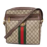 Pre-owned Leather gucci-bags Gucci Vintage , Beige , Dames