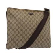 Pre-owned Leather gucci-bags Gucci Vintage , Beige , Dames