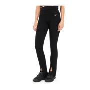 Zwarte Elastische Trainingsbroek Emporio Armani EA7 , Black , Dames