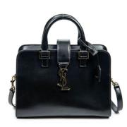 Pre-owned Leather totes Yves Saint Laurent Vintage , Black , Dames