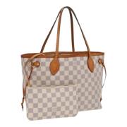 Pre-owned Canvas totes Louis Vuitton Vintage , White , Dames