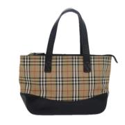 Pre-owned Canvas totes Burberry Vintage , Beige , Dames