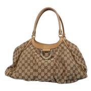 Pre-owned Canvas gucci-bags Gucci Vintage , Brown , Dames