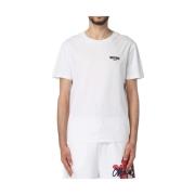 Casual katoenen T-shirt voor heren Moschino , White , Heren