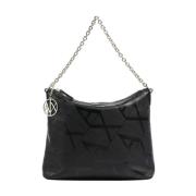 Zwarte Shopper Tas met Ritssluiting Armani Exchange , Black , Dames